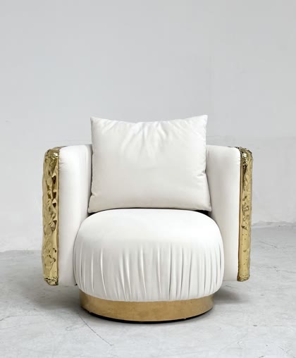 Boucle fabric on a TY lounge chair